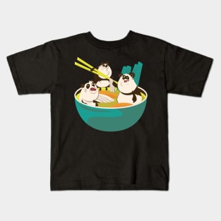 Ramen - Noodles - Panda For Ramen Lovers Kids T-Shirt